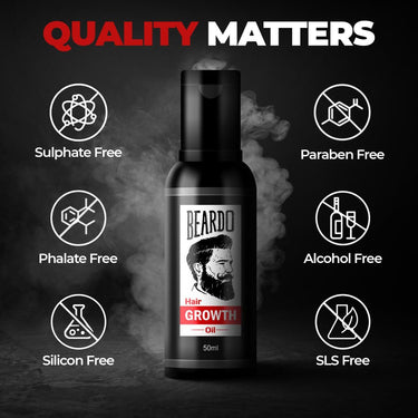Beardo Beard Booster Combo - Beard and Hair Growth Oil - 50 ml with Beard Activator Advance Derma Roller for Men | Supports faster beard growth and thicker looking beard